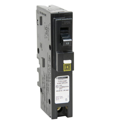 Homeline 15 Amp Single-Pole Plug-On Neutral Combination Arc Fault Circuit Breaker - Super Arbor