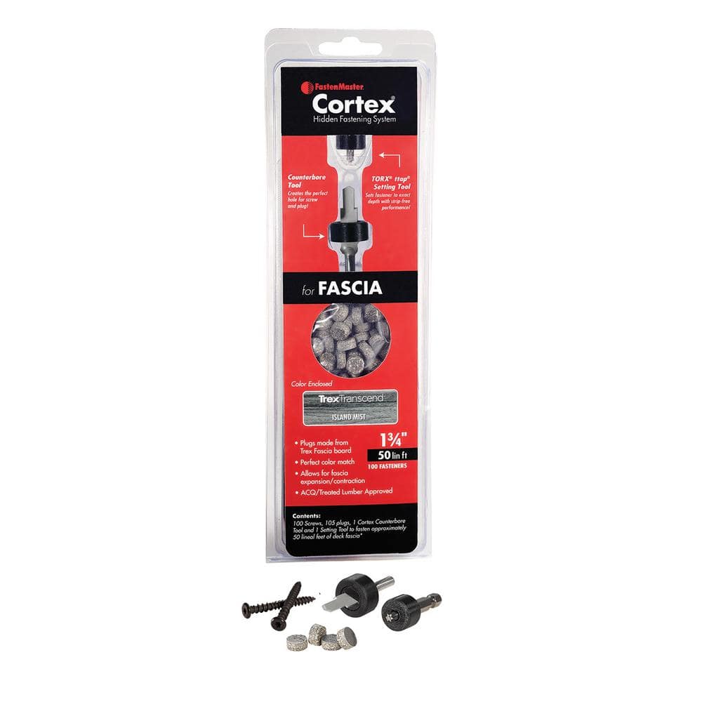 FastenMaster Cortex Hidden Fastening System for Trex Transcend Fascia ...