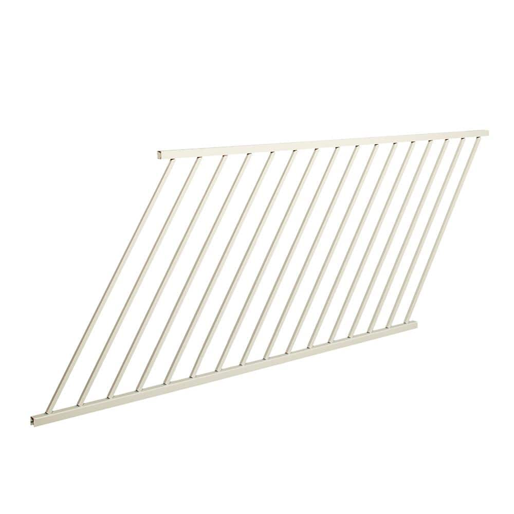 FORTRESS Al13 Home Traditional Railing 40 in. H x 6 ft. W Matte White ...