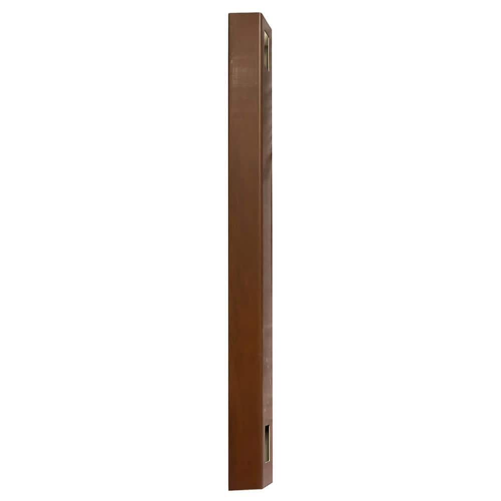 Creative Surfaces 5x5x8 ft Woodgrain Vinyl Hickory Fence Post – PROARB
