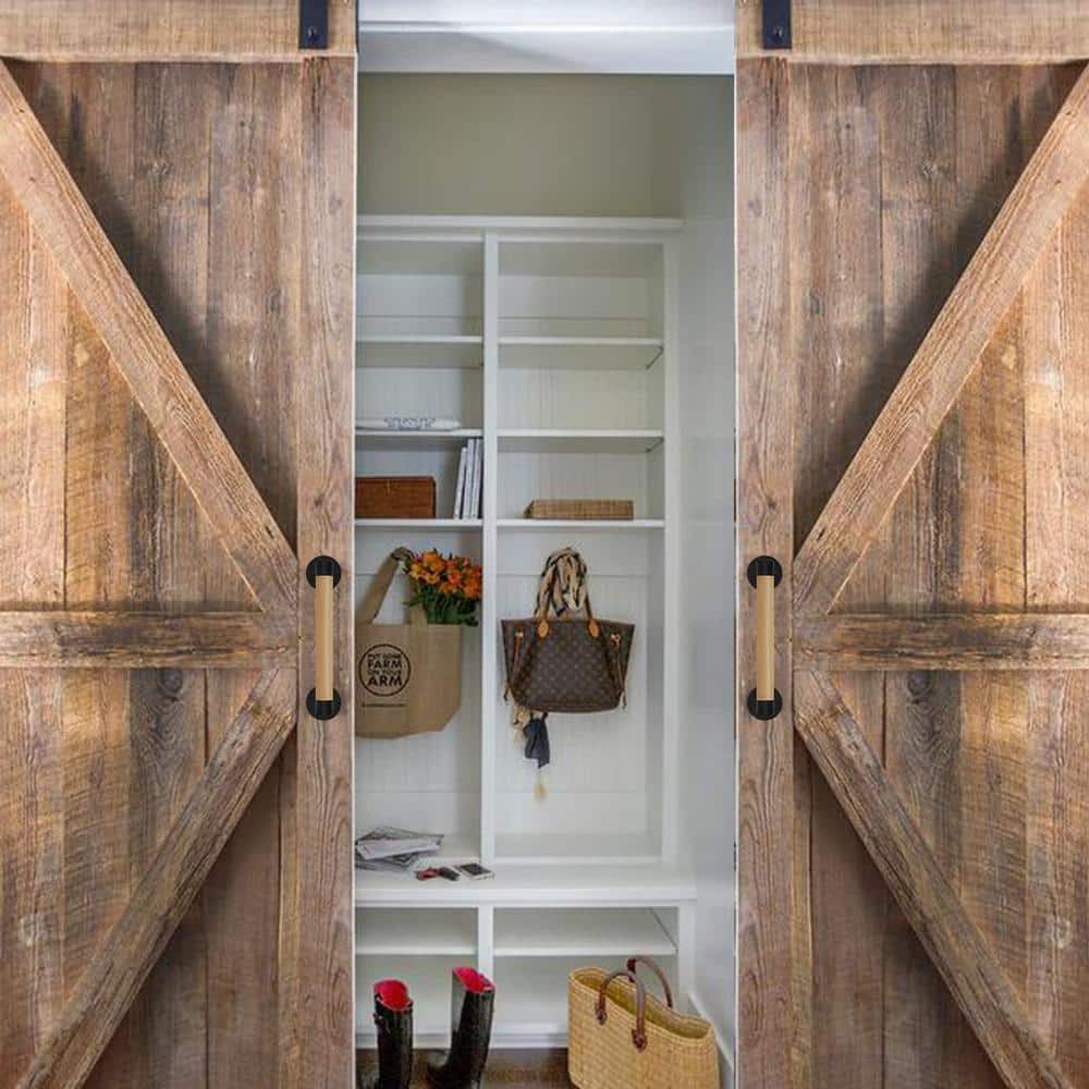 Angel Sar 1 ft. Wood Modern Stair Hand Railing, Banister Railing with ...