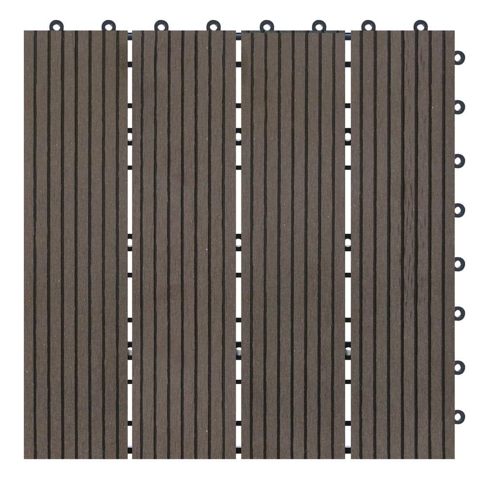 Naturesort Terrace Collection 1 ft. x 1 ft. Bamboo Composite Deck Tile ...