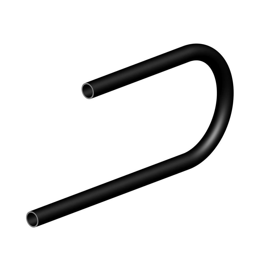P Loop Railing Pegatha Black Fine Textured Aluminum P-Loop Return Rail – PROARB