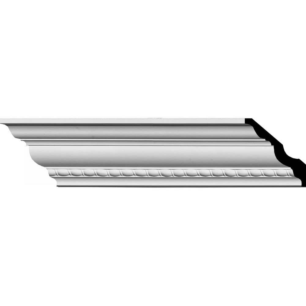 Ekena Millwork 3 in. D x 3 in. W x 94-1/2 in. L Polyurethane Crendon B ...