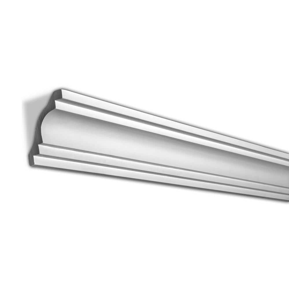 American Pro Decor 2-7/8 in. x 4 in. x 94-1/2 in. Plain Polyurethane C ...