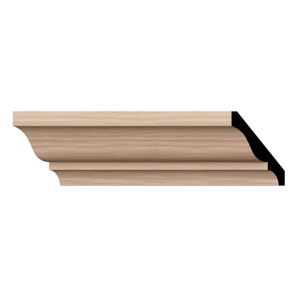 Ekena Millwork WM49 0.56 in. D x 3.63 in. W x 96 in. L Wood Red Oak Cr ...