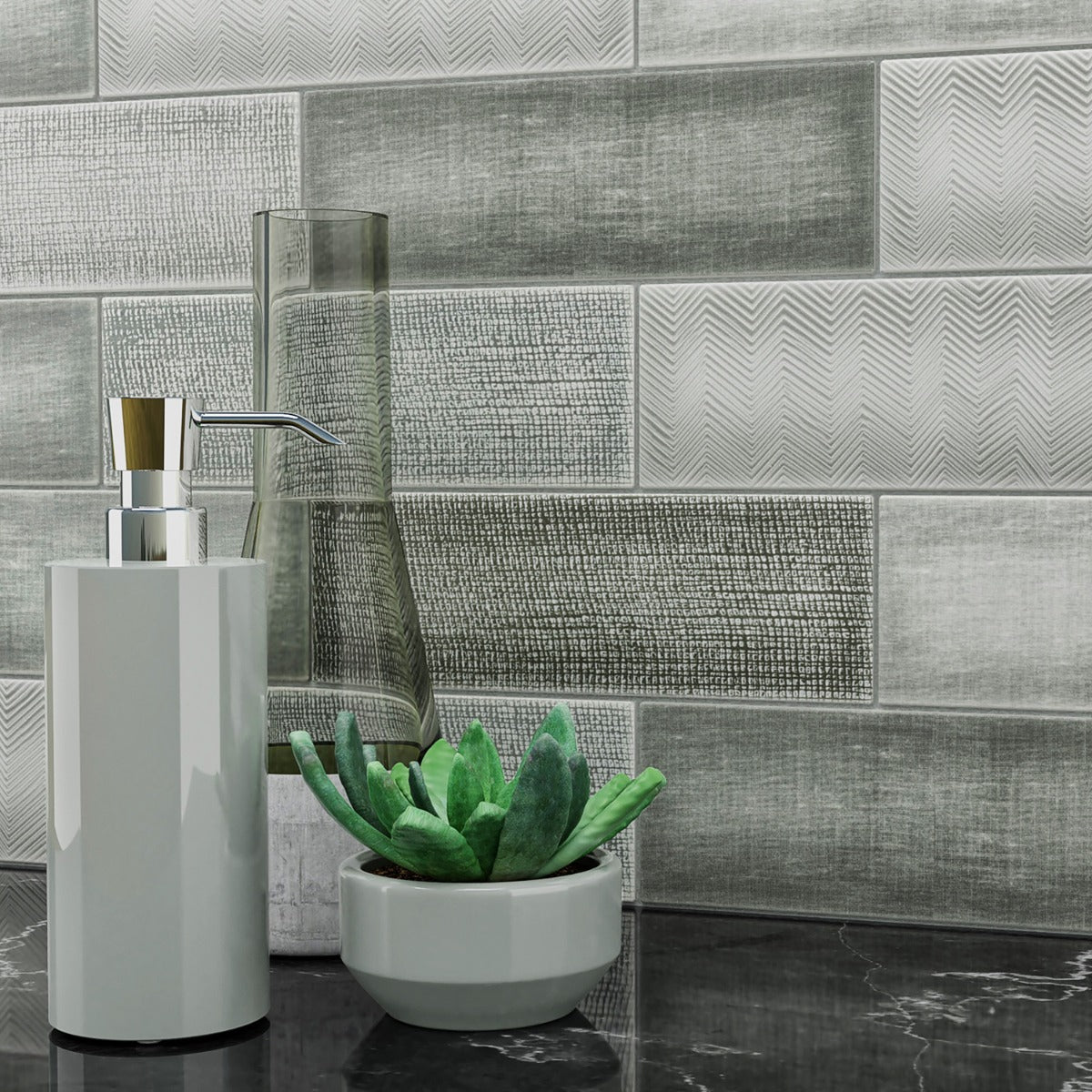 Splendor Gray Splendor Gray 4x12 Polished Ceramic Subway Tile - Tilebar – PROARB
