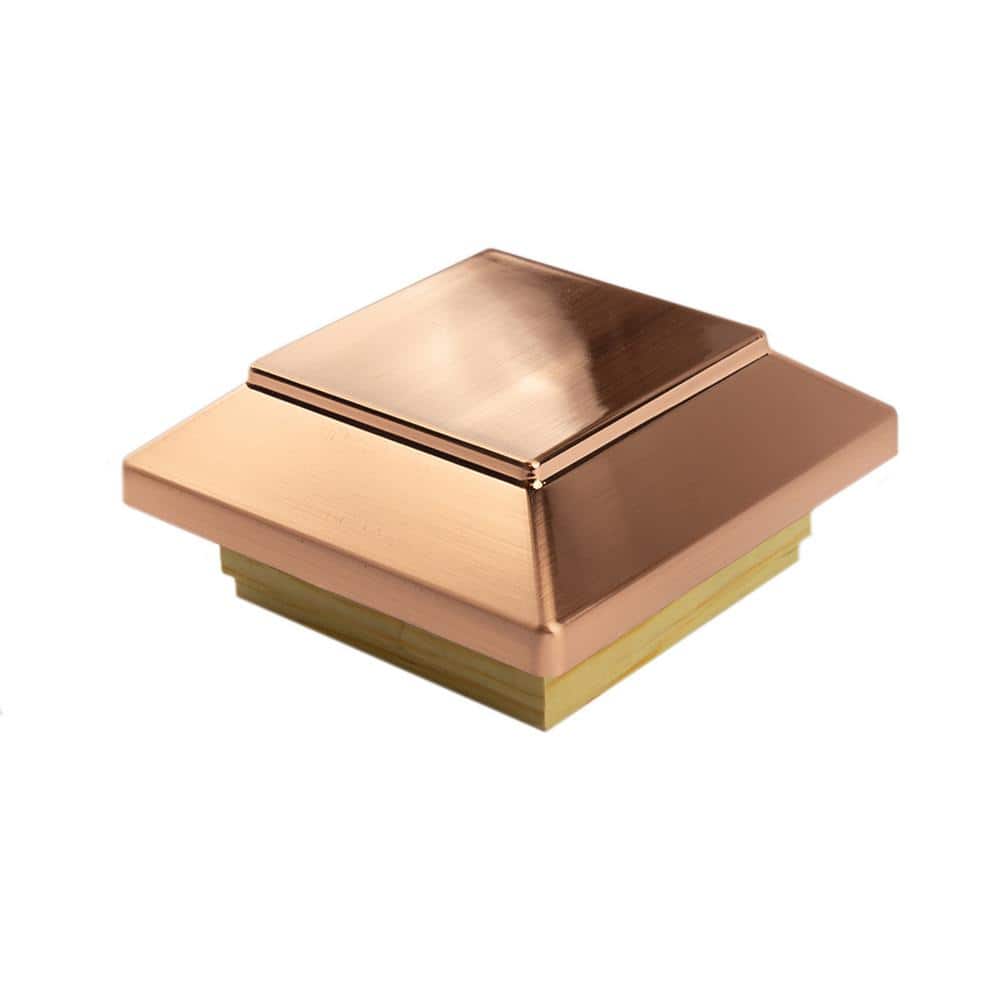ProWood 4 in. x 4 in. Victoria Copper Plateau Pressure Treated Post Ca ...
