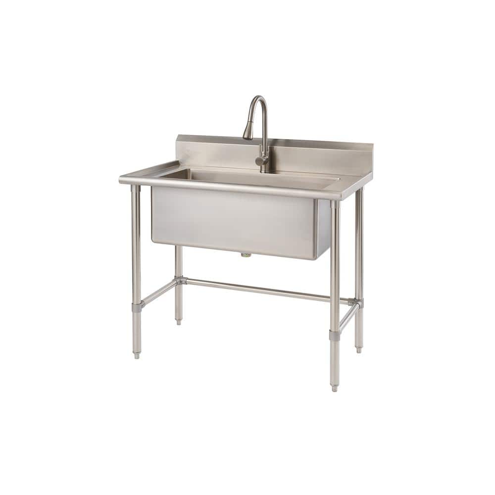 TRINITY Stainless Steel Utility Sink with Pull-Out Faucet – PROARB