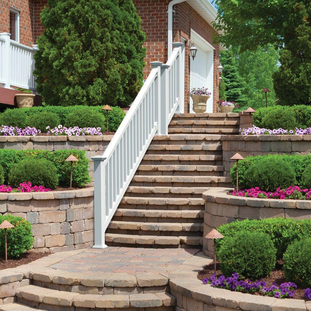 Federation Veranda Rails Veranda T-Rail 8 ft. x 36 in. (Actual Size: 91-3/4 L x 34-1/15 in. H ...