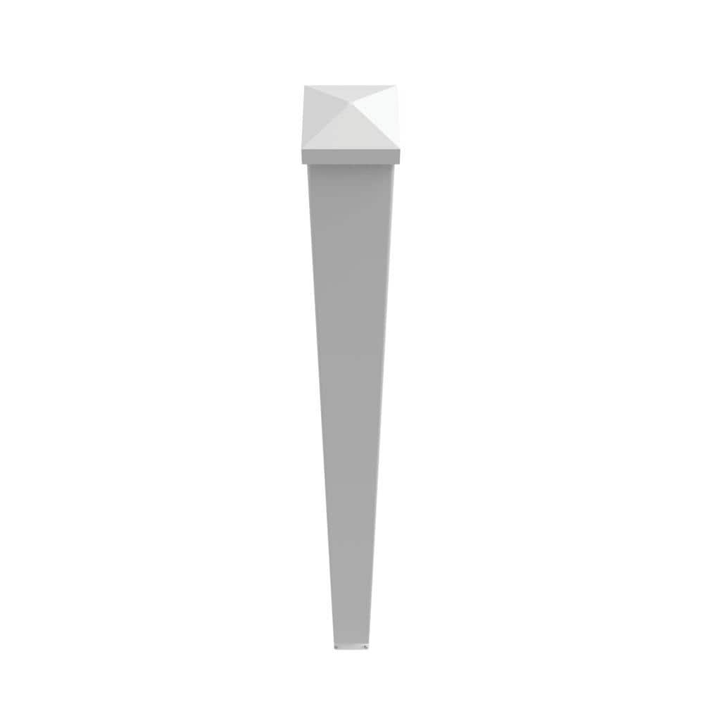 Veranda Aluminum Rail 45 in. Blank Fascia Mount Post W – PROARB