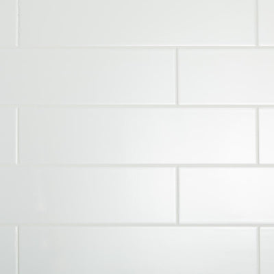 Daltile Restore 4 in. x 16 in. Ceramic Bright White Subway Tile (13.20 sq. ft. / Case) - Super Arbor