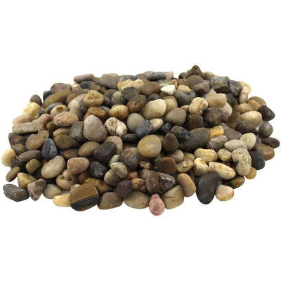 Rain Forest 0.5 in. to 1.5 in., 20 lb. Small Mixed Grade A Polished Pebbles - Super Arbor