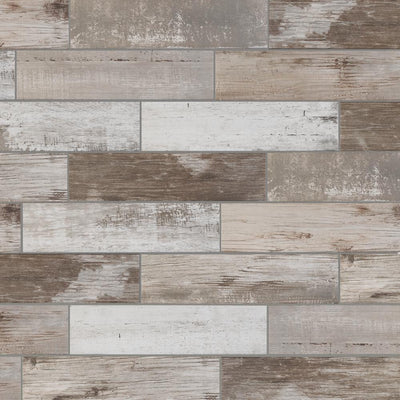 Painted Wood Beige 6 in. x 24 in. Porcelain Floor and Wall Tile (448 sq. ft./ pallet) - Super Arbor