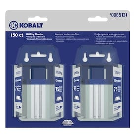 Kobalt Utility Blades Carbon Steel Utility Replacement Blade (150-Pack) - Super Arbor