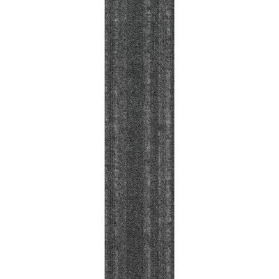Foss Peel and Stick Sky Grey Barcode Planks 9 in. x 36 in. Commercial/Residential Carpet (16-tile / case)