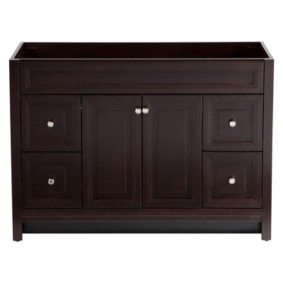 Brinkhill 48 in. W x 34 in. H x 22 in. D Bath Vanity Cabinet Only in Chocolate - Super Arbor