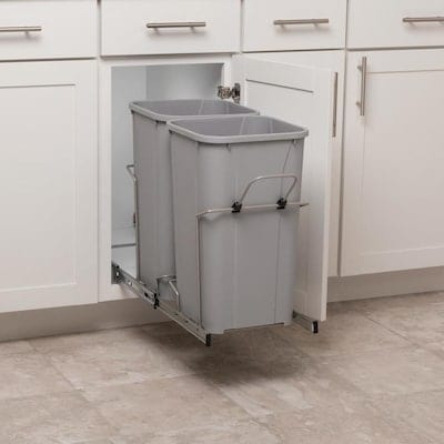 Simply Put 27-Quart Plastic Pull Out Trash Can