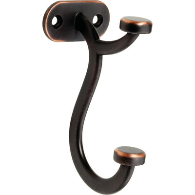 Contempo 4 in. Venetian Bronze with Copper Highlights Pilltop Wall Hook - Super Arbor