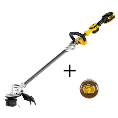 DEWALT 20V MAX Lithium-Ion Brushless Cordless String Trimmer Kit with Bonus 0.080 in. x 225 ft. Replacement Line Included - Super Arbor