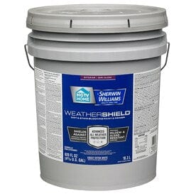 HGTV HOME by Sherwin-Williams Weathershield Extra White Semi-Gloss Exterior Tintable Paint (Actual Net Contents: 620-fl oz) - Super Arbor