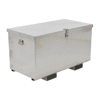 24 in. x 48 in. Aluminum Portable Tool Box with Fork Pockets - Super Arbor