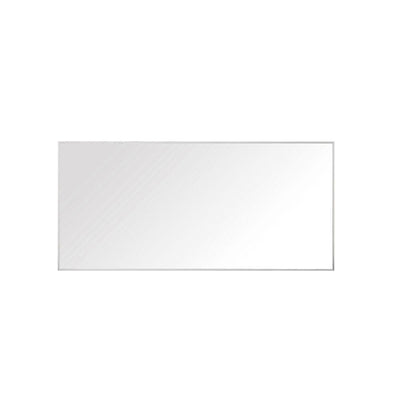 Sonoma 28 in. L x 59 in. W Framed Wall Mirror in Nickel - Super Arbor