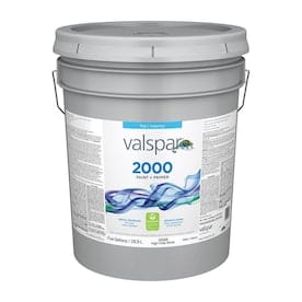 Valspar 2000 Flat High Hide White Latex Paint (Actual Net Contents: 640-fl oz) - Super Arbor