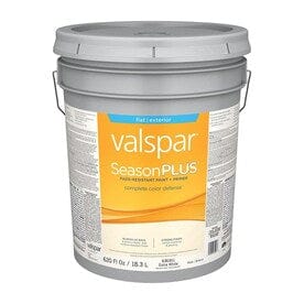 Valspar SeasonPlus Extra White Flat Exterior Tintable Paint (Actual Net Contents: 620-fl oz) - Super Arbor