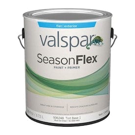 Valspar SeasonFlex Base 1 Flat Exterior Tintable Paint (Actual Net Contents: 126-fl oz) - Super Arbor
