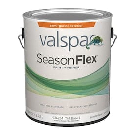 Valspar SeasonFlex Base 1 Semi-Gloss Exterior Tintable Paint (Actual Net Contents: 126-fl oz) - Super Arbor