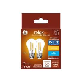 GE Relax 60-Watt EQ A15 Soft White Dimmable LED Light Bulb (2-Pack) - Hardwarestore Delivery