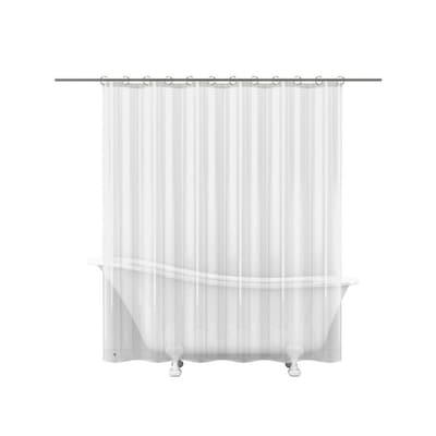 Style Selections EVA/PEVA Clear Solid Shower liner