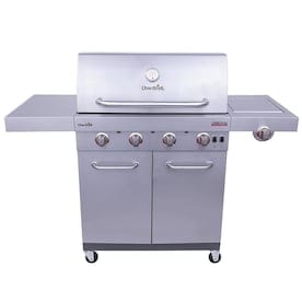 Char-Broil Commercial Stainless Steel 4 Liquid Propane and Natural Gas Infrared Gas Grill with 1 Side Burner - Super Arbor