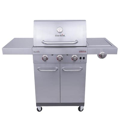 Char-Broil Commercial Stainless Steel 3-Burner Liquid Propane and Natural Gas Infrared Gas Grill with 1 Side Burner - Super Arbor