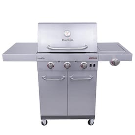 Char-Broil Commercial Stainless Steel 3 Liquid Propane and Natural Gas Infrared Gas Grill with 1 Side Burner - Super Arbor