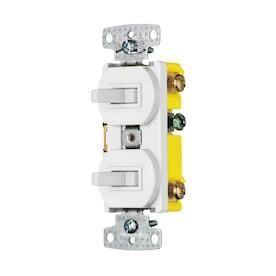 Hubbell 15-Amp Single-pole White Combination Residential Light Switch - Hardwarestore Delivery