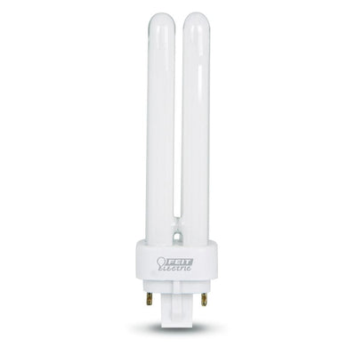 13-Watt Equivalent PL CFLNI Quad Tube 4-Pin G24Q-1 Base Compact Fluorescent CFL Light Bulb, Cool White 4100K (1-Bulb) - Super Arbor