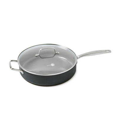 Chatham 5 qt. Hard-Anodized Aluminum Ceramic Nonstick Saute Pan in Gray with Glass Lid - Super Arbor