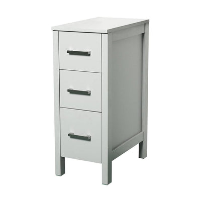 20 in. W x 12 in. D x 30 in. H Bathroom Vanity Cabinet Linen Cabinet with Three Drawers in Gray - Super Arbor