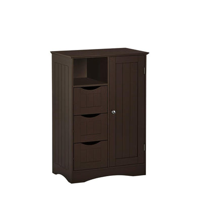 Ashland 22 in. W x 32 in. H 1-Door, 3-Drawer Floor Cabinet in Espresso - Super Arbor