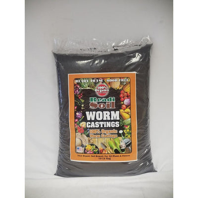 Readi Soil 1/2 cu. ft. / 10 lb. 100% Organic Worm Casting Soil - Super Arbor