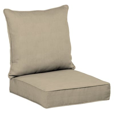 allen + roth 2-Piece Madera Linen Wheat Deep Seat Patio Chair Cushion - Super Arbor