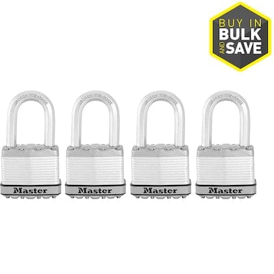 Master Lock 4-Pack 2-in Steel Keyed Padlock