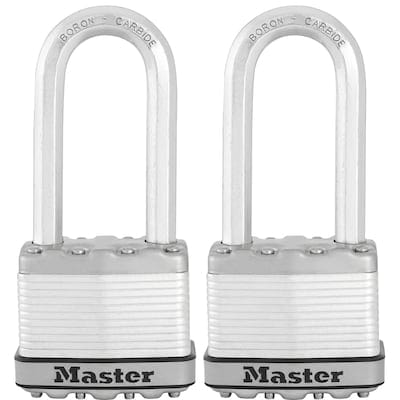 Master Lock 2-Pack 2.058-in Steel Keyed Padlock