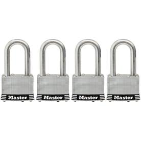 Master Lock 4-Pack 1.785-in Steel Keyed Padlock - Super Arbor