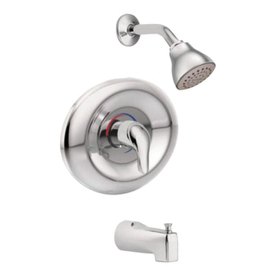 Chateau Single-Handle 1-Spray Tub and Shower Faucet in Chrome (Valve Included) - Super Arbor