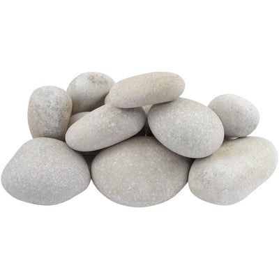 Rain Forest 3 in. to 5 in., 30 lb. Large Egg Rock Caribbean Beach Pebbles - Super Arbor