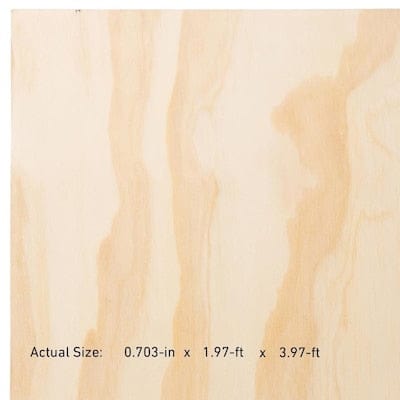 23/32-in Common Pine Sanded Plywood, Application as 2 x 4