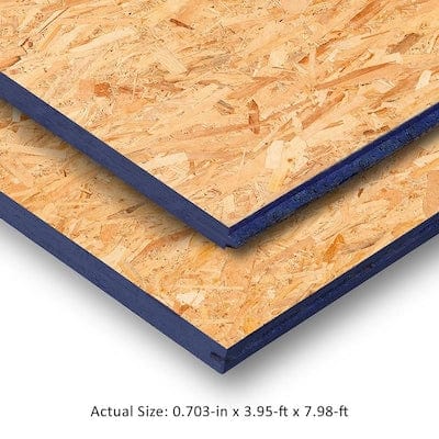 23/32 CAT PS2-10 Tongue and Groove OSB Subfloor, Application as 4 x 8